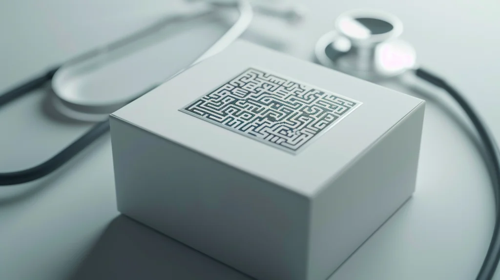 Modern Medical Device with Maze Like QR Code Design