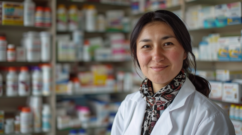 Kyrgyz pharmacist apteka pharmacy