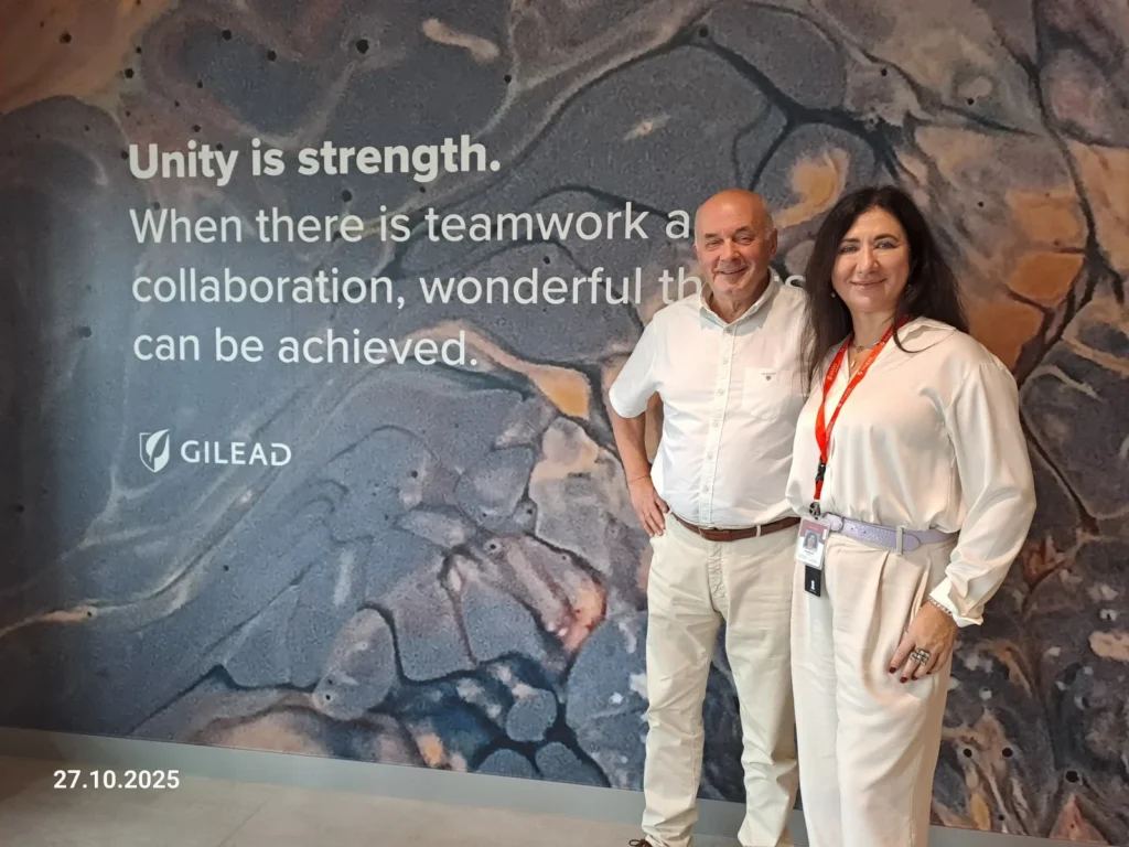 Sergey Piont met with Angela Putilina at Gilead Sciences