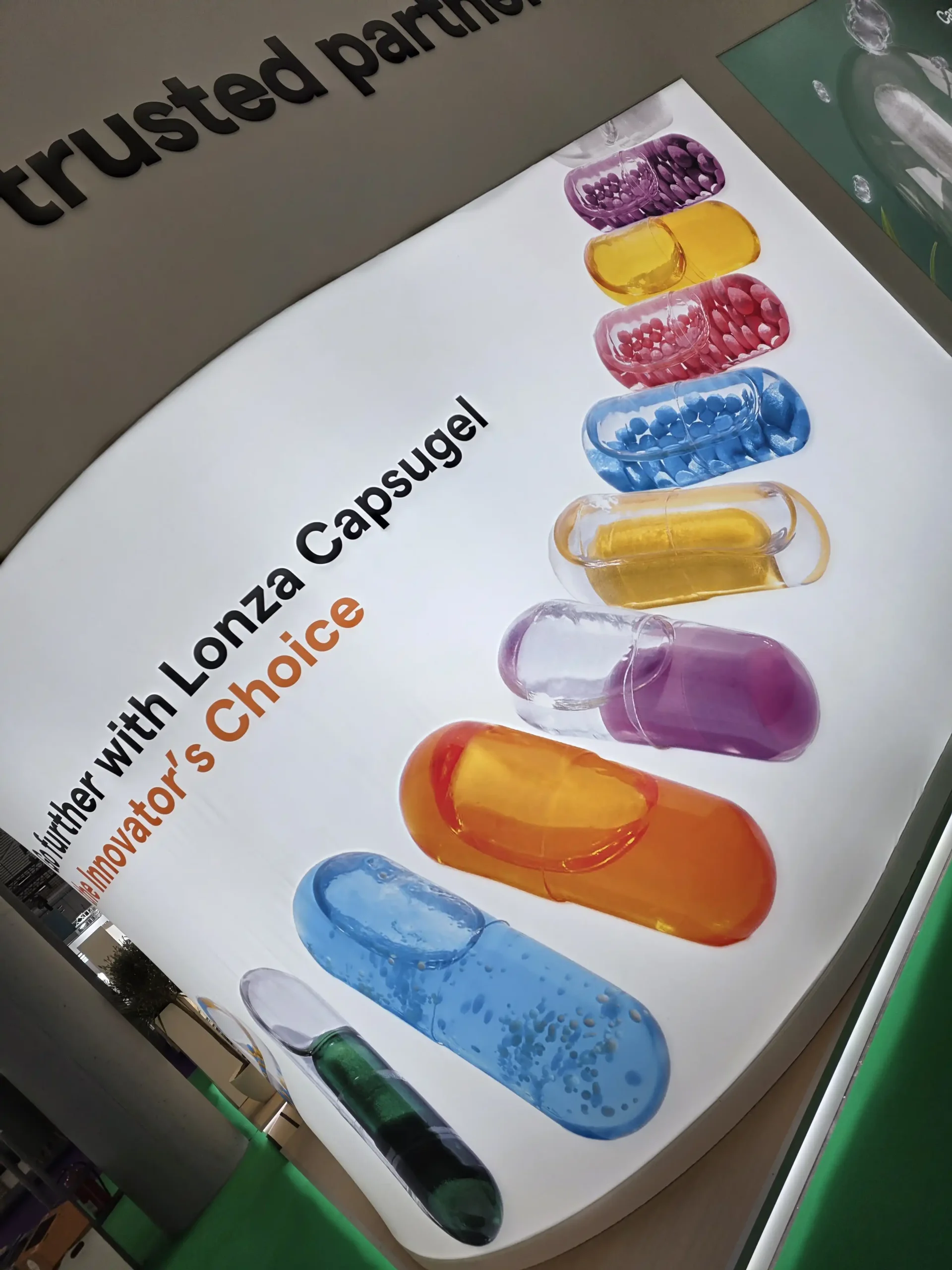 Інноваційні капсули Lonza Capsugel на міжнародній виставці Vitafoods Europe 2026.
