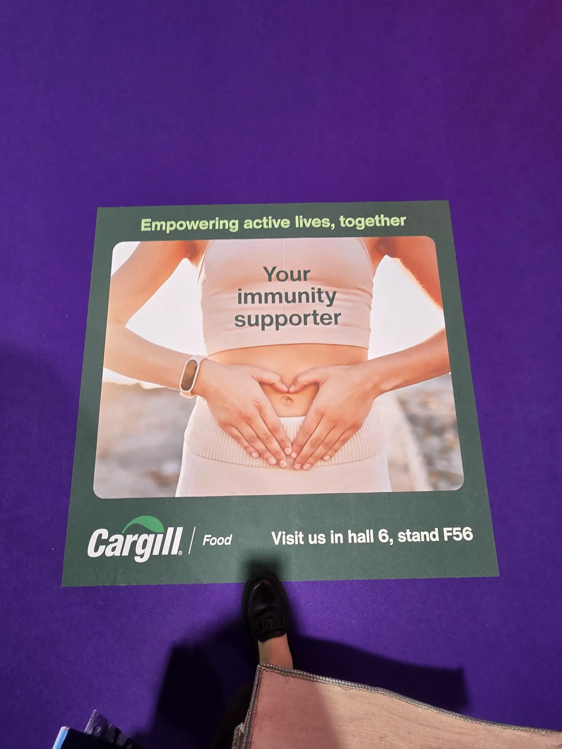 Презентація рішень для імунітету та здоров’я від компанії Cargill на міжнародній виставці Vitafoods Europe 2026.
